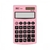 CALCULADORA DE BOLSO 8 DÍGITOS GRANDE TC03 ROSA-CLARO / PRETO