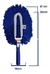 Espanador Eletrostatico Angular com Trava Azul - Bralimpia na internet