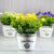 Set X6 Planta Flores Artificial Mini Deco Plástico Interior - tienda online