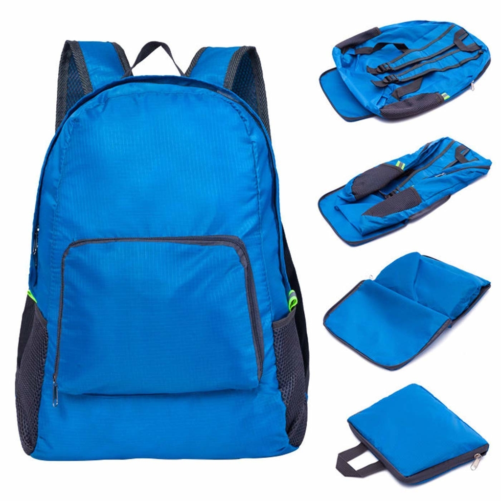 Mochila Plegable De Colores Liviana Camping Viajes Deportiva