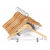 Pack De 20 Perchas Percha 44 Cm De Madera Lustrada con Broches - comprar online