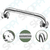 Agarradera Barral 30cm Baño Bañera Ducha Recta Acero Inox - SHOPPY