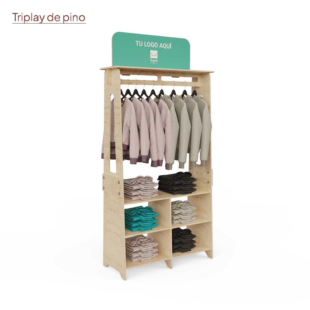 Colgador exhibidor de ropa sale