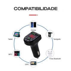 Transmissor Fm Bluetooth Carregador Rapido Carro Som - VIPO Eletrônicos - Áudio e Vídeo