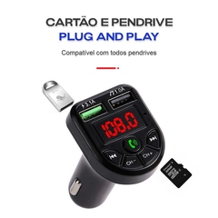 Transmissor Fm Bluetooth Carregador Rapido Carro Som na internet