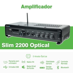 Amplificador Bluetooth Slim 2200 OPTICAL G5 120W RMS 2 Ohms Comercial Frahm - comprar online