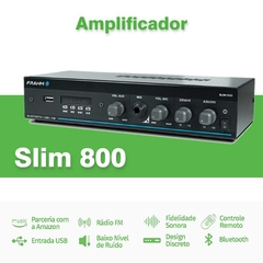 Kit Amplificador Bluetooth Slim 800 + 4 Arandelas 5" Frahm - comprar online
