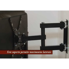 Suporte Brasforma Tri-Articulado TV até 55 polegadas SBRP140 Lcd Led PT