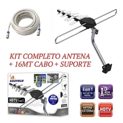 Antena Externa Digiblack Master Com kit instalação UHF FM - comprar online