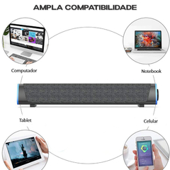 Soundbar para Computador Celular - caixa de som Bluetooth na internet