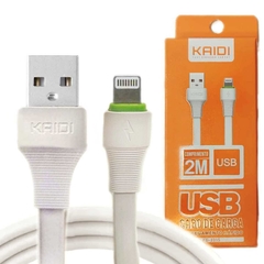 Cabo USB Kaidi iphone KD-331A Lightning Branco 200cm