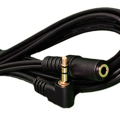 Cabo P2 Macho 90º x Femea Audio Som Stereo Extensao 1,8M - comprar online