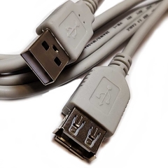 Cabo USB Extensao Macho x Femea extensor cinza 1,8 metros