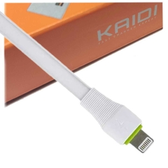 Cabo USB Kaidi iphone KD-331A Lightning Branco 200cm - loja online