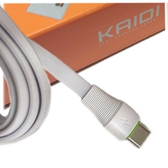 Cabo USB Kaidi tipo C KD-331C Branco 200cm - loja online