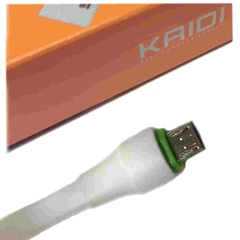 Cabo USB Kaidi Micro USB KD-331S V8 Branco 200cm - loja online