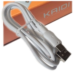 Cabo USB tipo C kaidi KD-28C Branco 100cm