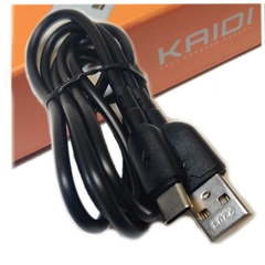 Cabo USB tipo C kaidi KD-28C Preto 100cm