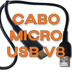 Cabo USB Kaidi Micro USB V8 KD-28S Preto 100cm na internet