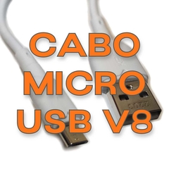 Cabo USB Kaidi Micro USB V8 KD-28S Branco 100cm - comprar online