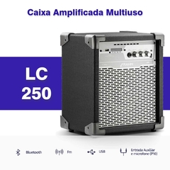 Caixa Amplificada LC 250 APP Multiuso 100w RMS Bluetooth N Plat1 Cubo Frahm - Preta - comprar online