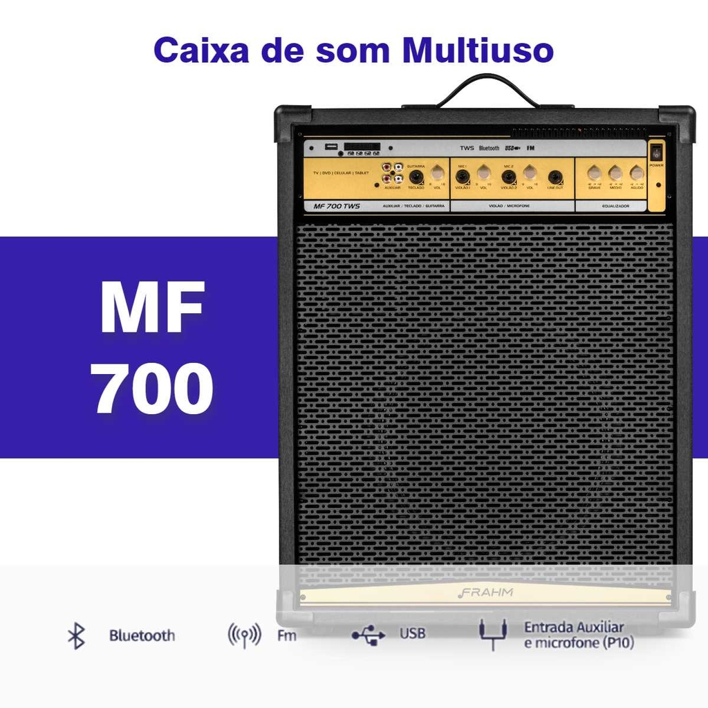 Caixa De Som Multiuso Frahm CMF 200 TWS