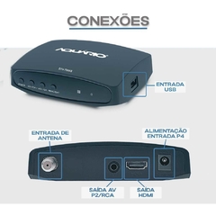 Conversor Digital para Antena Interna e Externa FULL HD DTV 7000s - loja online