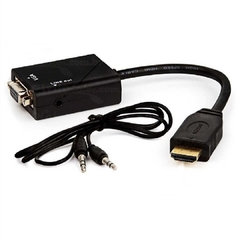 Conversor HDMI Para VGA com AUDIO - Imagem e Som