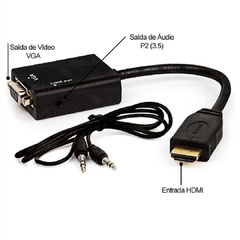 Conversor HDMI Para VGA com AUDIO - Imagem e Som na internet