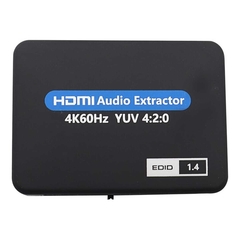 Extrator Divisor de áudio HDMI para ótico toslink spdif + P2(3.5mm) com cabo usb