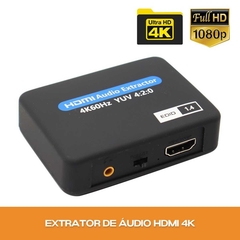 Extrator Divisor de áudio HDMI para ótico toslink spdif + P2(3.5mm) com cabo usb - comprar online