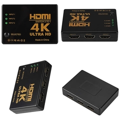Divisor HDMI Splitter 3x1 Switch 1 entrada x 3 saidas COM CONTROLE e IR