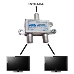Divisor sinal 1/2 Vedado 5-2400 Mhz Satélite E Tv Digital - VIPO Eletrônicos - Áudio e Vídeo