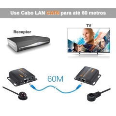 Extensor Hdmi Cabo de Rede Rj45 Neoteck Com Sensor Ir e 2 Saidas 1080p na internet