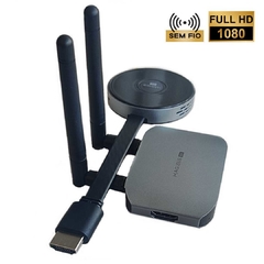 Transmissor de Audio e Video Sem Fio HDMI e VGA 5Ghz Extensor Imagem HD