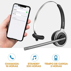 Fone de ouvido Sem Fio M5 Mpow Bluetooth Com Microfone Headset callcenter - comprar online