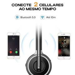 Fone de ouvido Sem Fio M5 Mpow Bluetooth Com Microfone Headset callcenter na internet