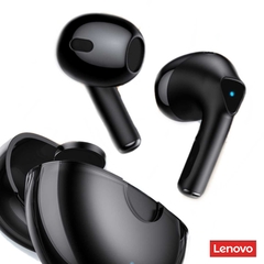 Fone sem fio Lenovo LP80 original TWS Bluetooth Redução de Ruído - Preto