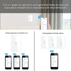 Tomada Inteligente (por Toque) para Alexa Google Home Wifi RF433 Sem Neutro na internet