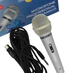 Microfone MUD515 Profissional com Cabo Carol 600R Prata