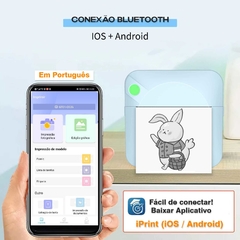 Mini Impressora Sem Fio portatil para Etiquetas Mensagens Fotos Bluetooth - comprar online