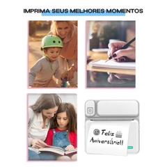 Mini Impressora Sem Fio C19 Portatil Etiquetas Mensagens Fotos Bluetooth - loja online