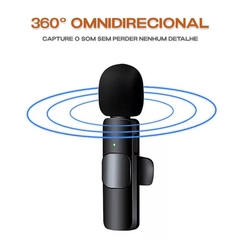 Mini Microfone de Lapela Sem Fio USB Tipo C para Celular Android - comprar online