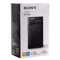Rádio Portátil Mini AM/FM Sony ICF-P26 Original Pilhas na internet