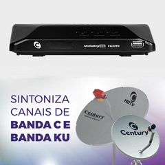 Receptor Parabólica Digital B6 com RBS TV POA Century Banda C KU na internet