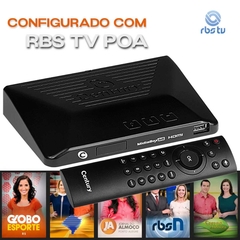 Receptor Parabólica Digital B6 com RBS TV POA Century Banda C KU - loja online