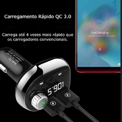 Transmissor FM Carregador de carro USB Bluetooth Pendrive RDO10 na internet