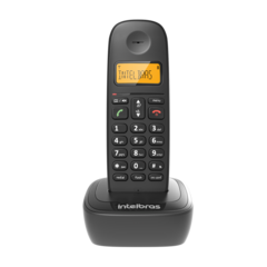 Telefone Sem Fio TS 2510 identificador de chamadas Preto - loja online