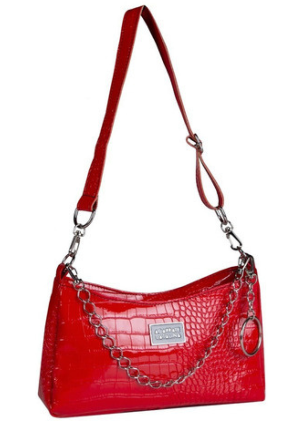 Cartera charol roja sale