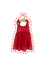 Vestido Chiffon Stars Vermelho - Peticolé - Roupa Infantil Estampada e Colorida para Meninas